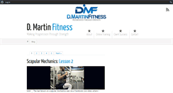 Desktop Screenshot of dmartinfitness.com