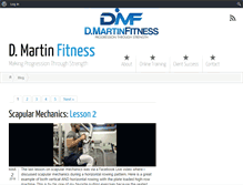 Tablet Screenshot of dmartinfitness.com